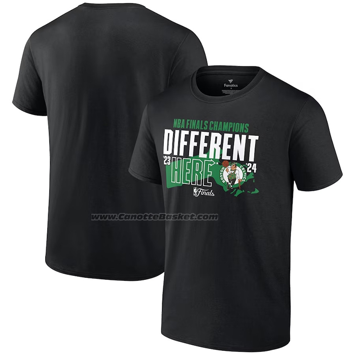 Maglia Manica Corta Boston Celtics 2024 NBA Finals Champions Outlet Pass Hometown Nero
